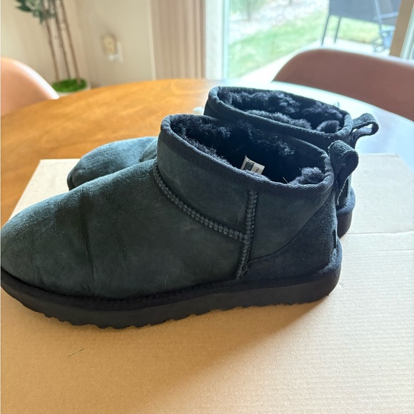 UGG Classic Ultra Mini Boots Black - Picture 5 of 9